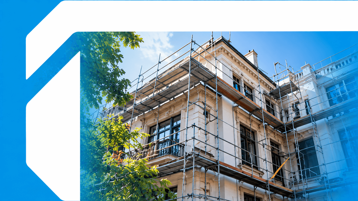 Clădire existentă în curs de renovare și consolidare